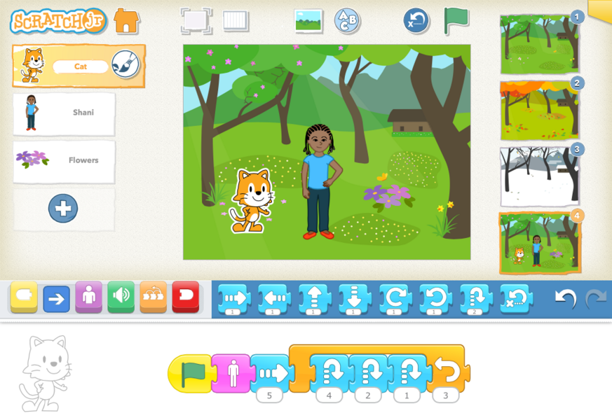 Scratch Jr / 10 lessons / 5-7 Years