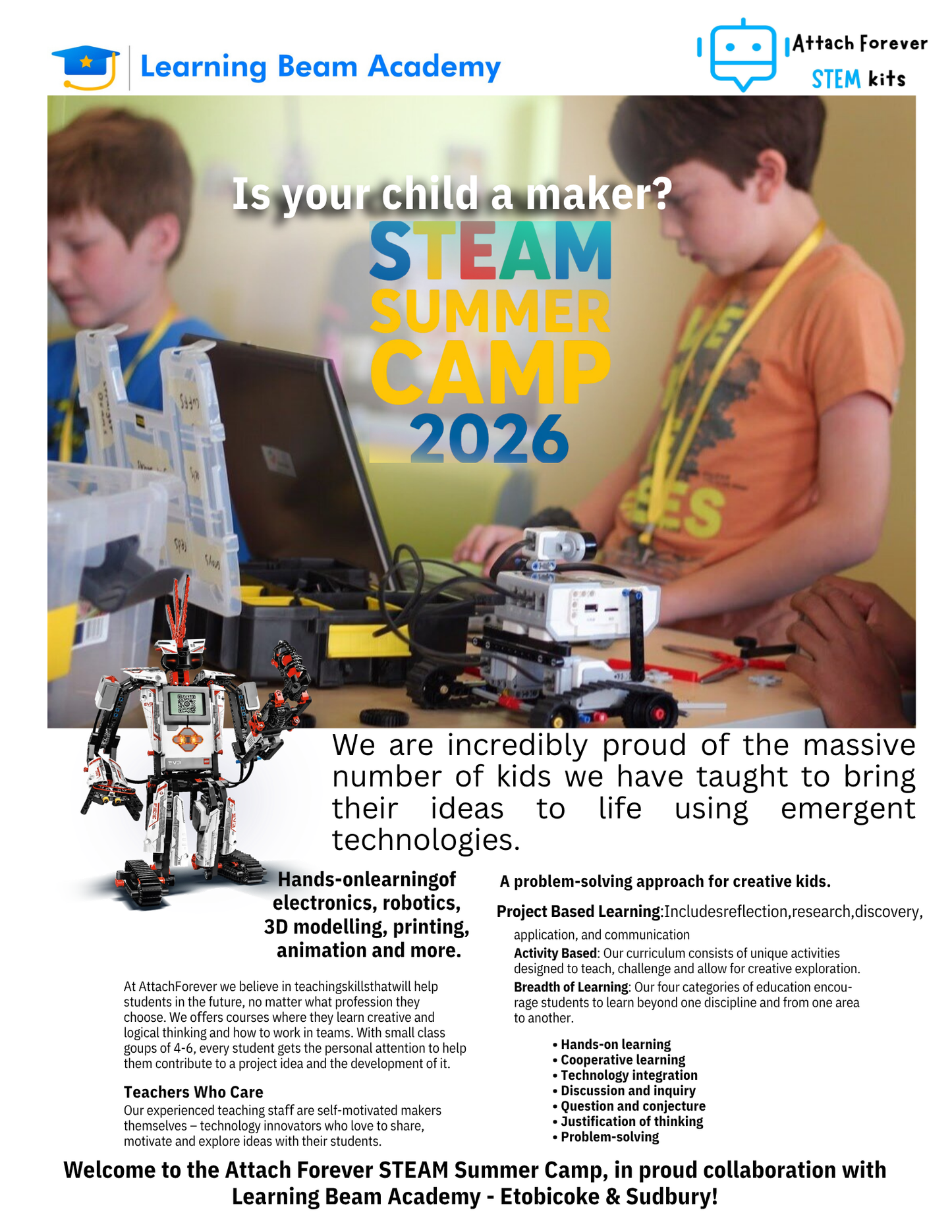 Welcome to the STEAM Summer Camp!